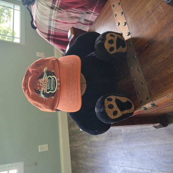 Harley-Davidson Caps Set Of Two In Grey And  In Orange - Picture 3 of 7